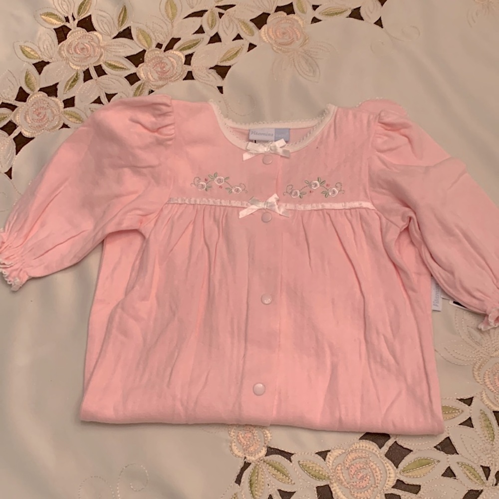Vitamins baby infant sleeper 6-9 months pink
